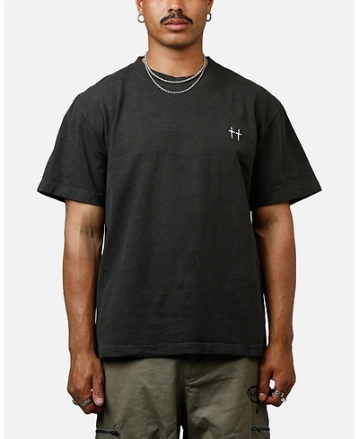 Saint Morta Men's Maiden Boxy T-Shirt Black Wash