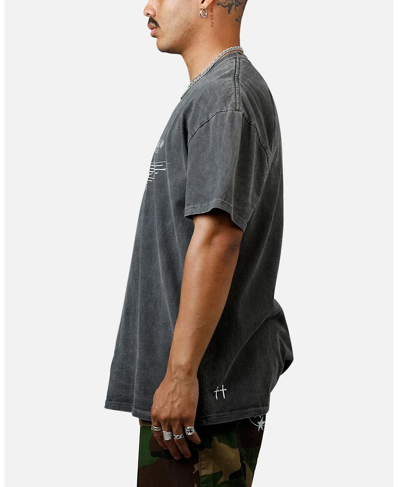 Saint Morta Men's Liberty Boxy T-Shirt Black Wash