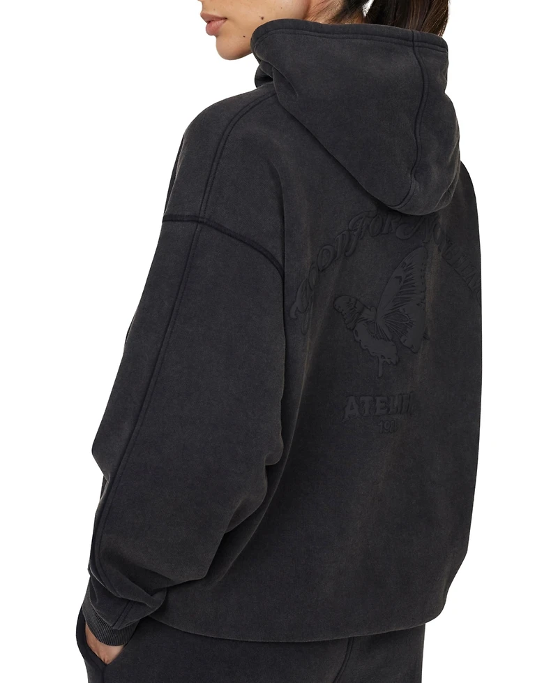 Good For Nothing Women's Float Washed Relaxed Pullover Hoodie