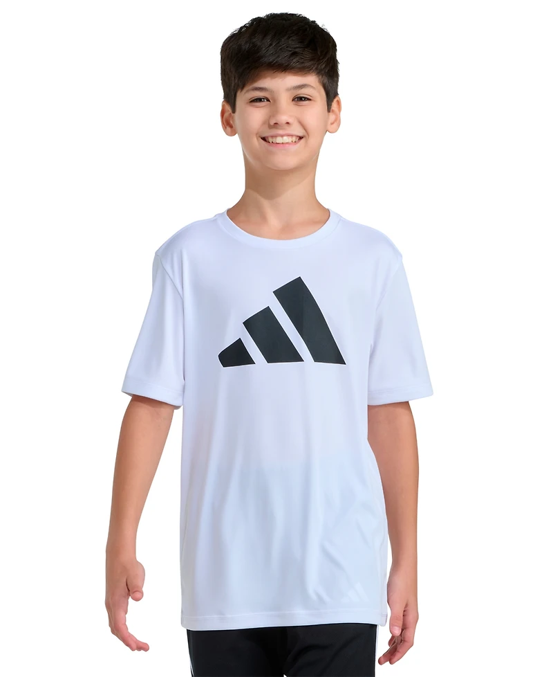 adidas Boys' 8-20 Graphic Print Crewneck T-Shirt