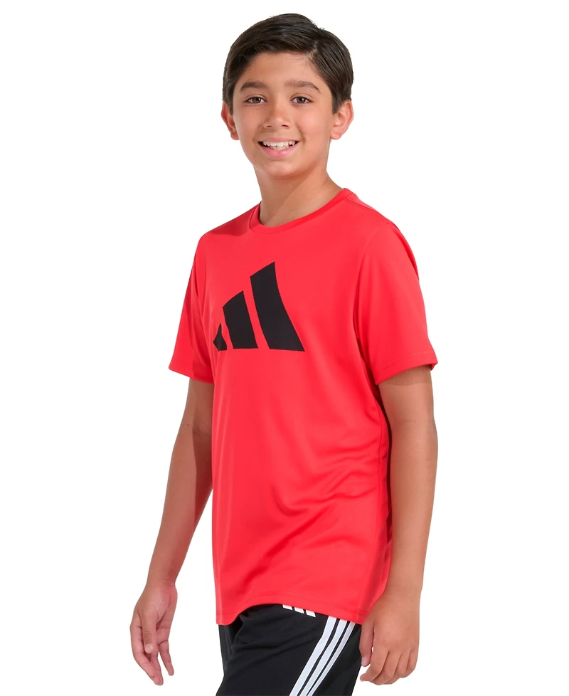 adidas Boys' 8-20 Graphic Print Crewneck T-Shirt