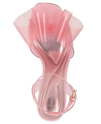 Jessica Simpson Women's Olivine Vinyl Bow Stiletto Dress Sandals