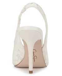 Jessica Simpson Women's Liliere Mesh Pointed-Toe Slingback Pumps