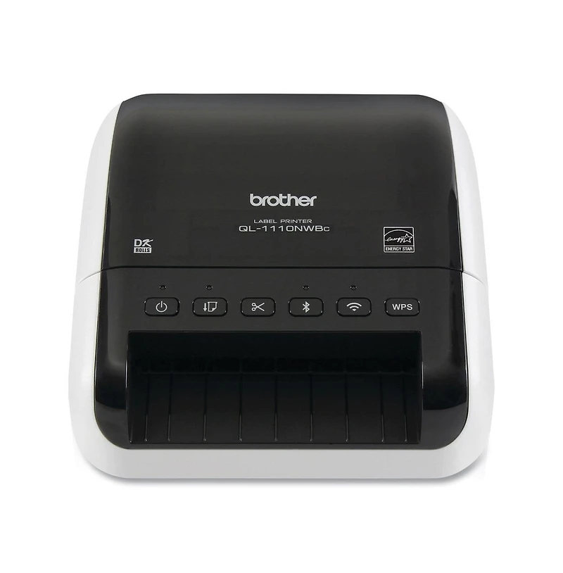 Brother QL1110NWBC 5.9 in. x 6.7 in. x 8.7 in. 69 Labels/Min Print Speed Wide Format Professional Label Printer