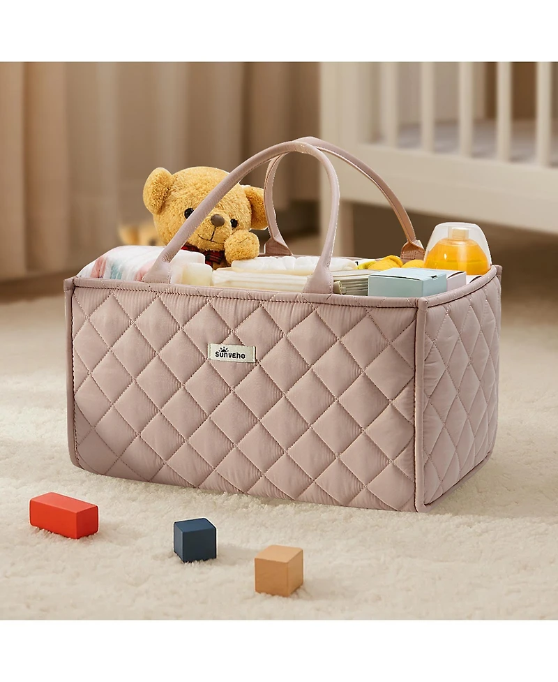 Sunveno Quilted Diaper Caddy Organizer