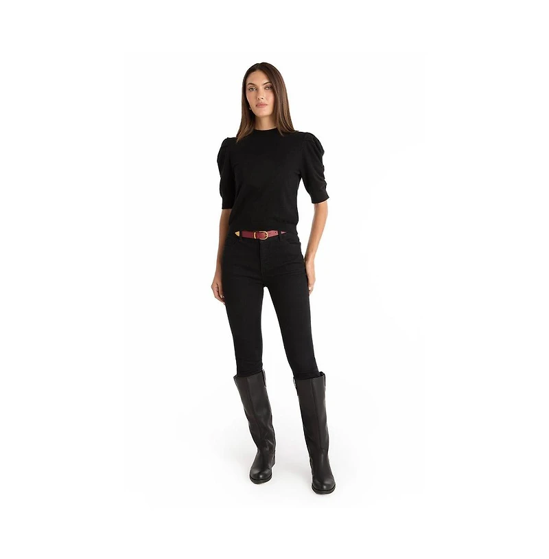The Noli Shop Women's Sylvie Knit Top - Black