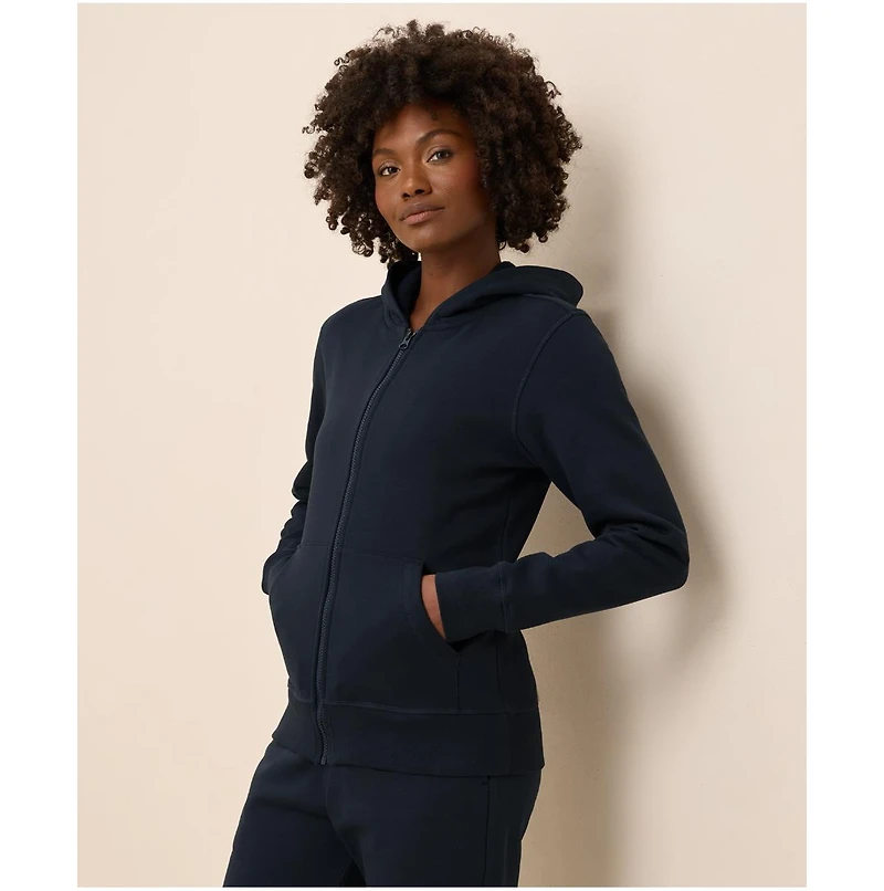 Pact Women's Organic Cotton Cloud Brushed Fleece Zip Hoodie