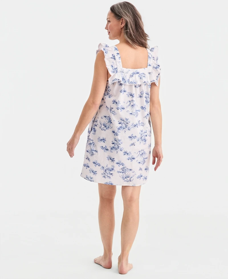 Women's Cotton Toile Clip Dot Chemise, Macy's Exclusive