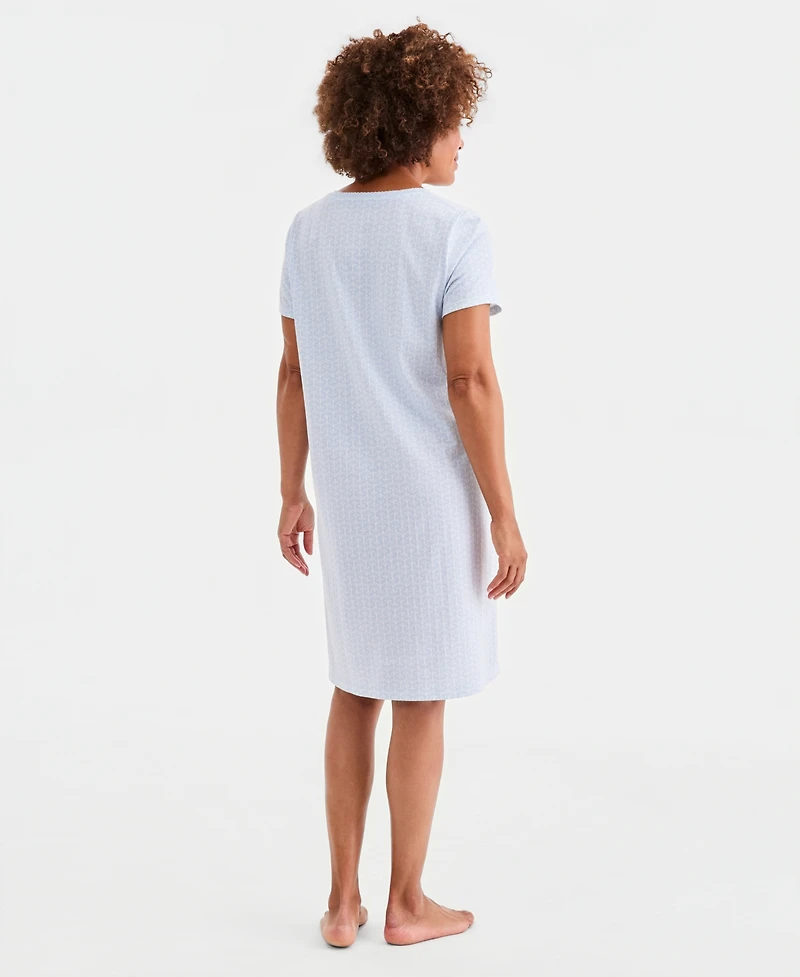 Charter Club Women's Short-Sleeve Sleepshirt, Macy's Exclusive