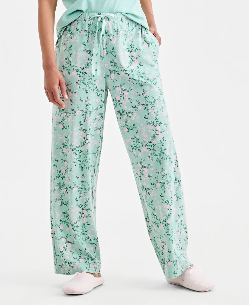 Charter Club Women's Knit Pajama Pants, Exclusively at Macy's