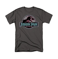 Jurassic Park Men's Checkerboard T Shirt