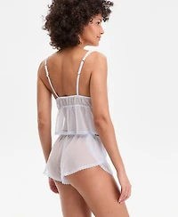 I.n.c International Concepts Women's Dot Mesh Tank and Shorts Set, Macy's Exclusive