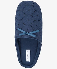 Charter Club Women's Eyelet Round-Toe Slippers, Macy's Exclusive