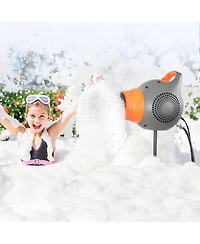 Mecale 115W Party Foam Machine, Portable Foam Cannon with Tripod Stand, Powerful Foam Maker for Backyard, Pool & Outdoor Events, Grey/Orange