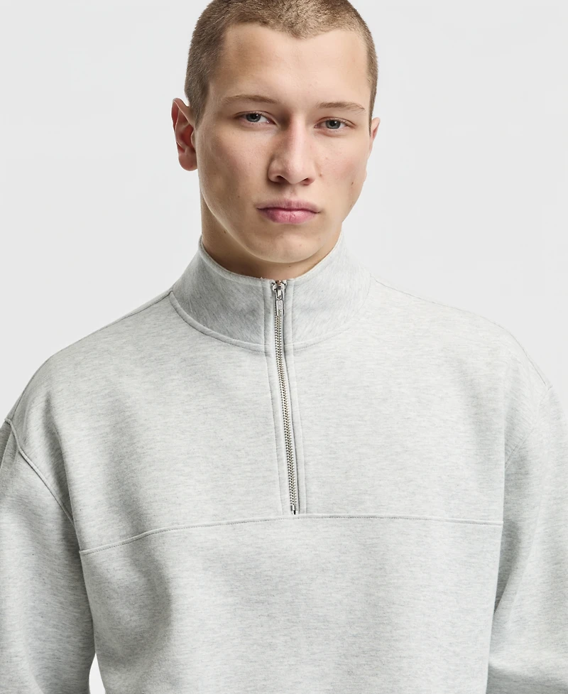 Mode of One Men's Oversized-Fit Quarter-Zip Sweatshirt, Macy's Exclusive