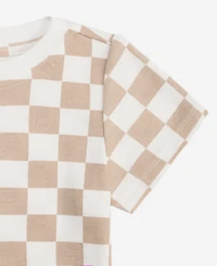 First Impressions Toddler Boys' 2T-4T Mix and Match Checkerboard-Print T-Shirt, Macy's Exclusive