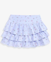 With Jules Girls' 7-16 Floral-Print Tiered Skirt