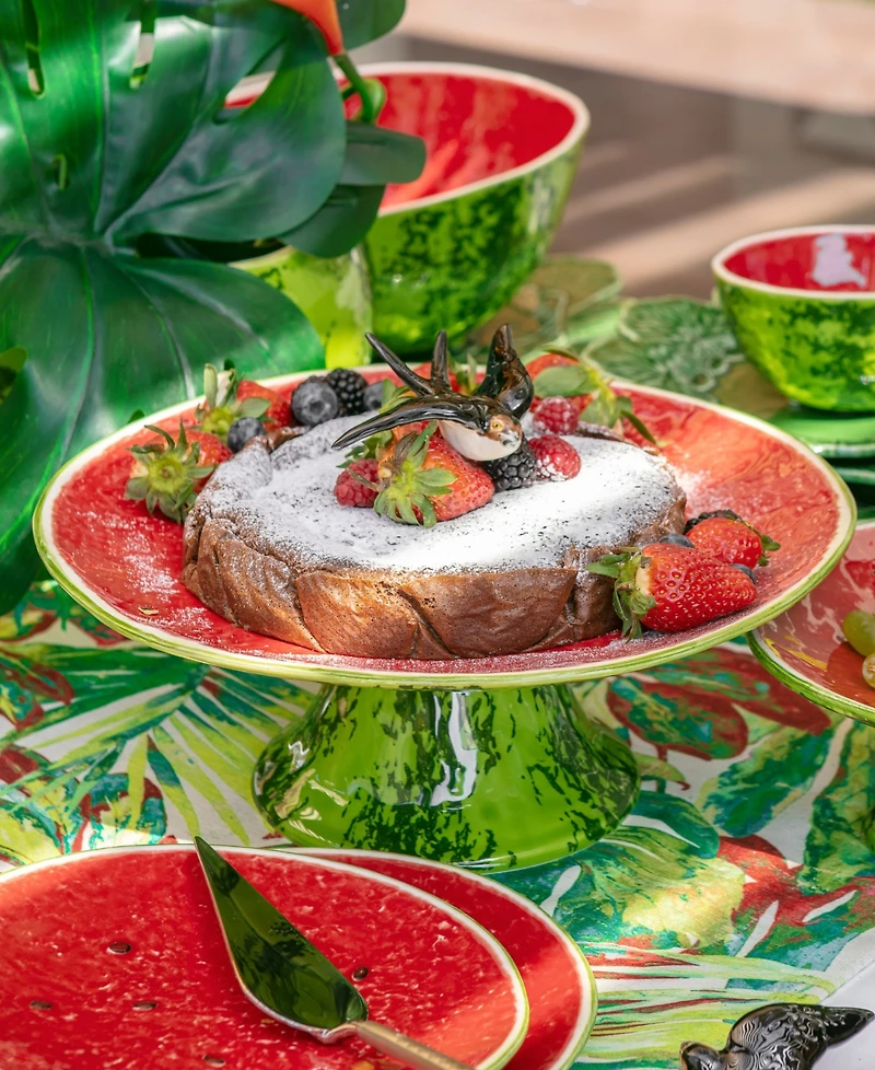 Bordallo Pinheiro Watermelon Large Cake Stand