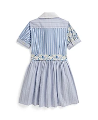 Polo Ralph Lauren Girls' 2T-6X Short-Sleeve Shirt Dress