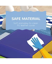 Soozier 4 Piece Climb and Crawl Activity Play Set Soft Secure Foam Playset