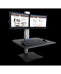 Victor High Rise Dual Monitor Sit and Stand Desk Converter