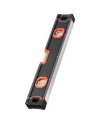 Mecale 6-Piece Box Level Set, 78/48/32/24/16/10", Bubble Vials, 45/90/180° Ruler, Sae/Metric Scale, Aluminum Alloy (10" Magnetic