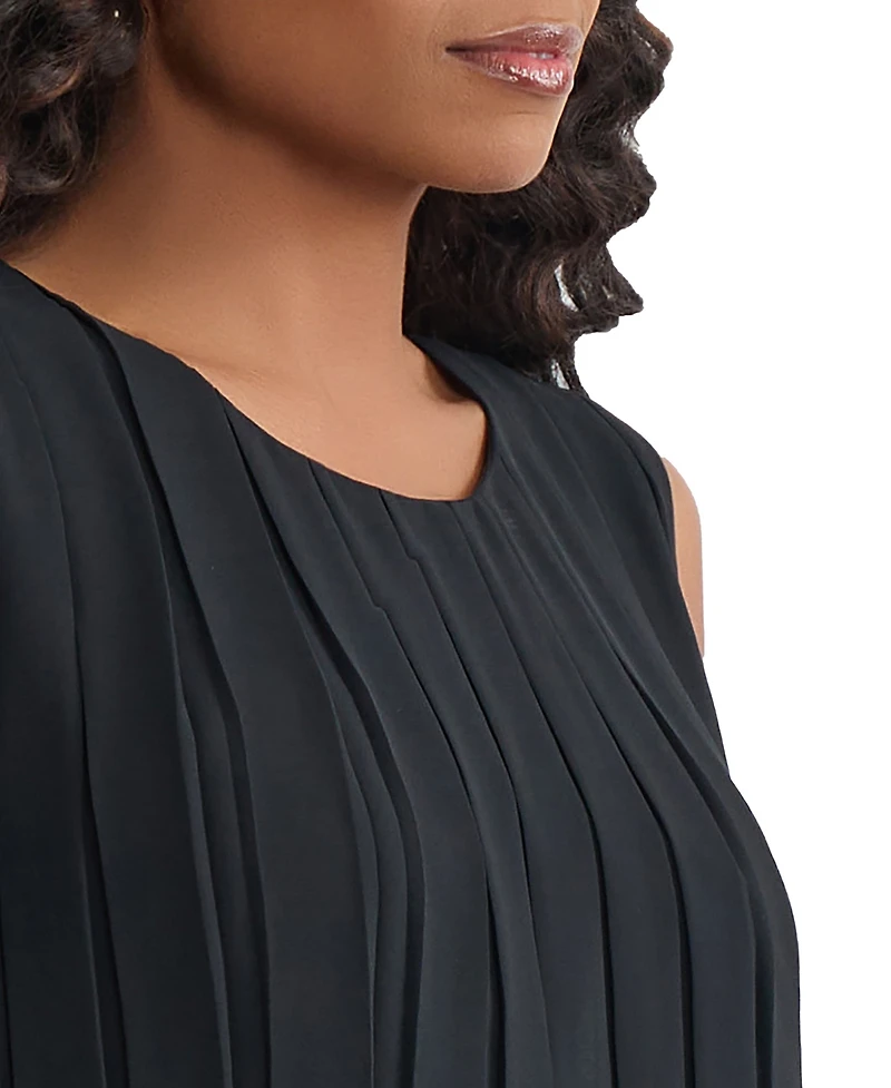 Jones New York Women's Pleated Sleeveless Top