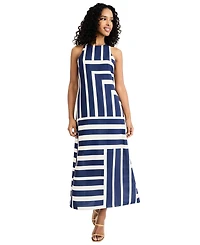 Donna Morgan Women's Crewneck Maxi Dress