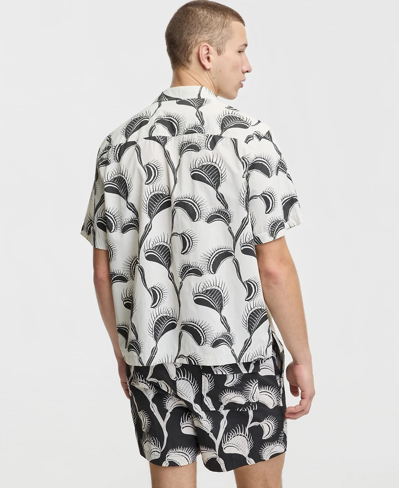 Mode of One Men's Flytrap Camp Swim Shirt, Macy's Exclusive