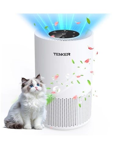 Zachvo Air Purifiers for rooms to 1200ft²,with Fragrance Sponge, Timer, Air Filter Cleaner for Smoke, Odor, Dander