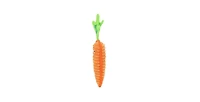 Tuffy Funny Food Carrot, Durable Plush Squeaky Dog Toy