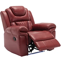 Boyel Living Pu Leather Power Recliner Home Theater Recliner with Cup Holder, Usb Port