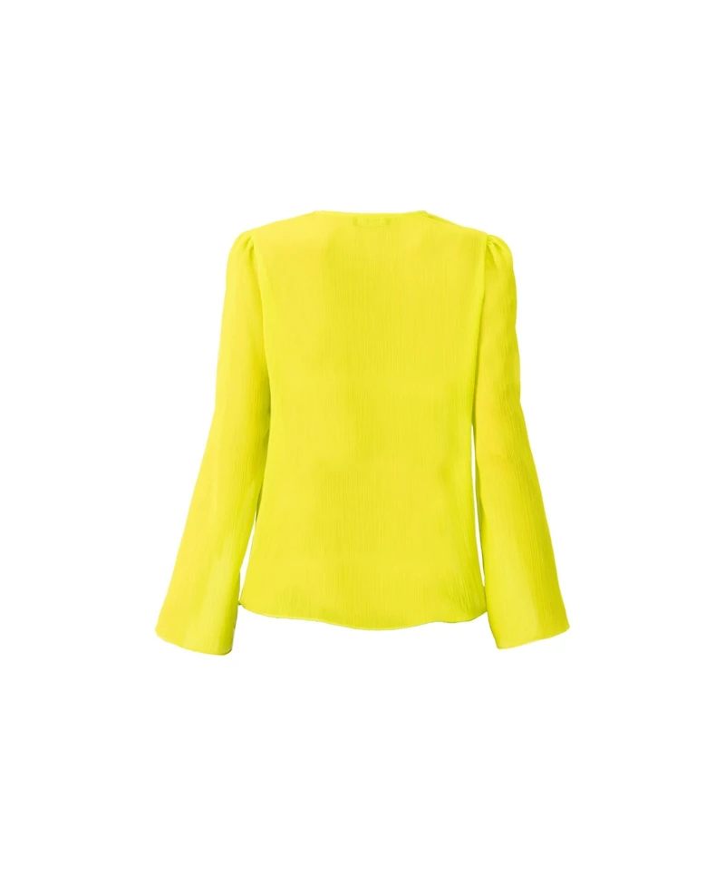 Ivonne Women's Long Sleeve V-Neck Tunic Tops