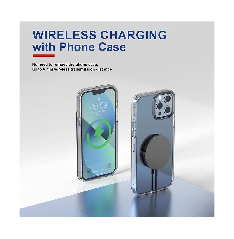 Risokeys 15W Max Fast Wireless Charging Pad, Magsafe Wireless Charger Compatible with iPhone 16/16Pro /16 Pro Max/iPhone 15/15Pro/15 Plus (black)