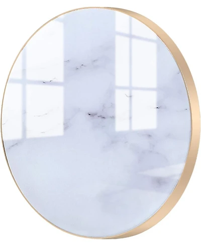 Risokeys Aluminum Alloy Wireless Charger, 10W Marble Pattern Wireless Charger, He-WT16 Qc Input Ce Certification for iPhone,White Gold