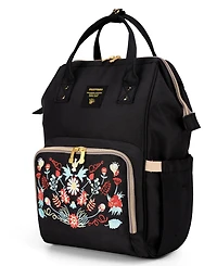 Sunveno Embroidered Backpack Diaper Bag Large Travel