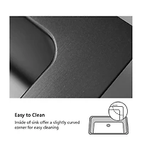 flynama 30x18inch Undermount 18 Gauge Stainless Steel Kitchen Sink