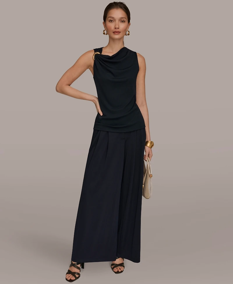 Donna Karan New York Women's Cowl Neck Top