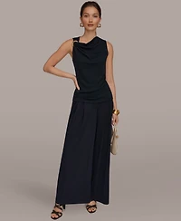 Donna Karan New York Women's Cowl Neck Top