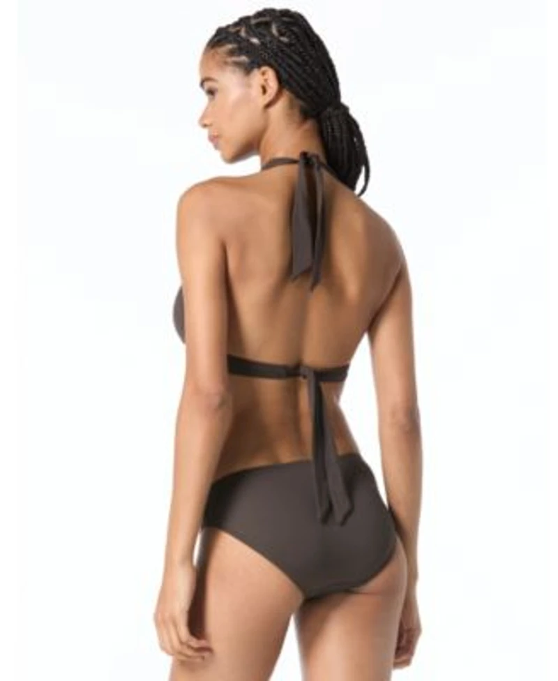 Michael Michael Kors Logo Ring Halter Bikini Top Bikini Bottoms Created For Macys