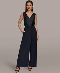 Donna Karan New York Women's Pleated Zip-Fly Pants