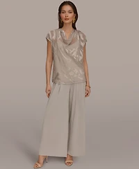 Donna Karan New York Women's Cowl Neck Top