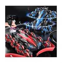 Bruce & Shark 8WD Gesture Control Rc Stunt Car with 360° Spins, Drifting, Fog Light Effects