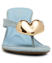 Madden Girl Women's Heartbeat Embellished High-Heel Thong Sandals