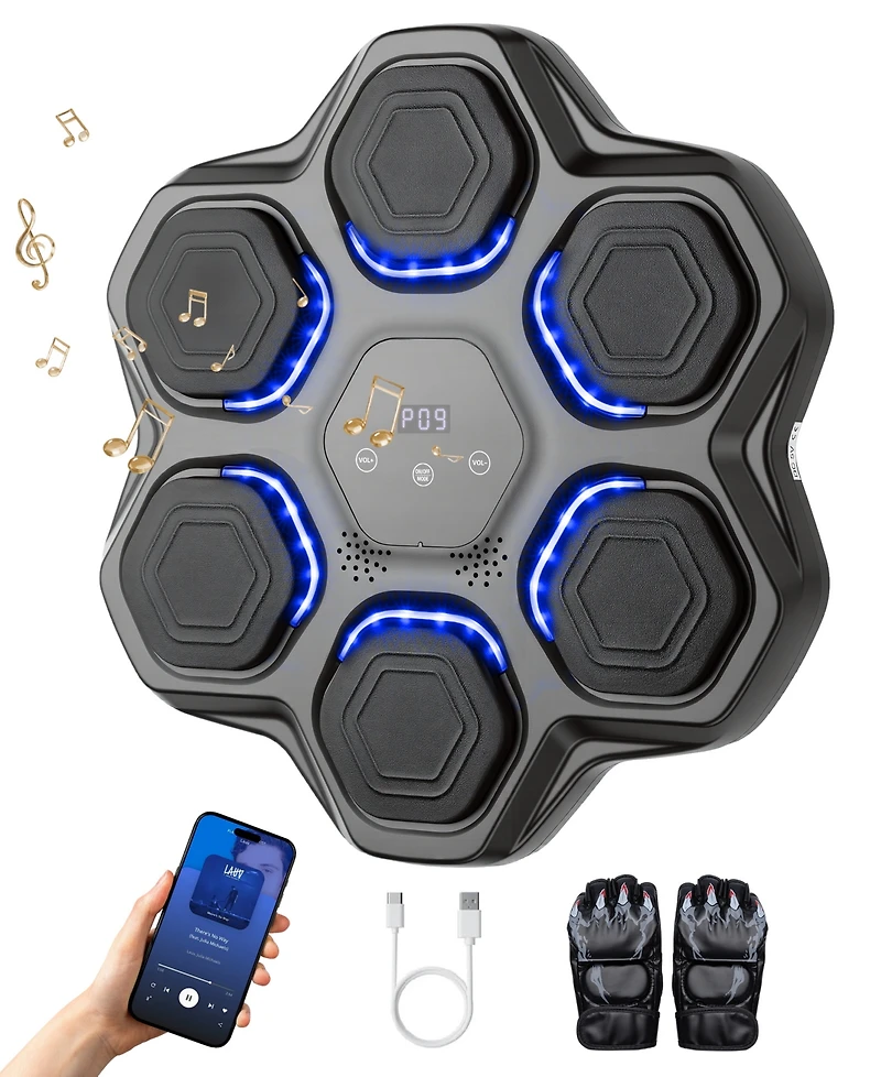 Sugift Music Boxing Machine Gym Fighting Equipment With Gloves