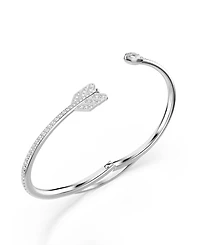 Swarovski Mixed Cuts, Arrow, White, Rhodium Plated Idyllia Bangle