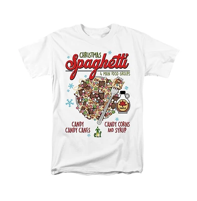 Elf Men'sChristmas Spaghetti T Shirt