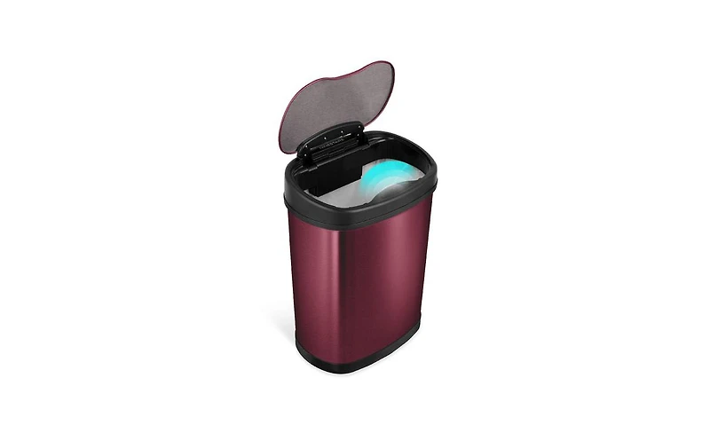 Ninestars Oval Motion Sensor Trash Can 3.9 Gallon