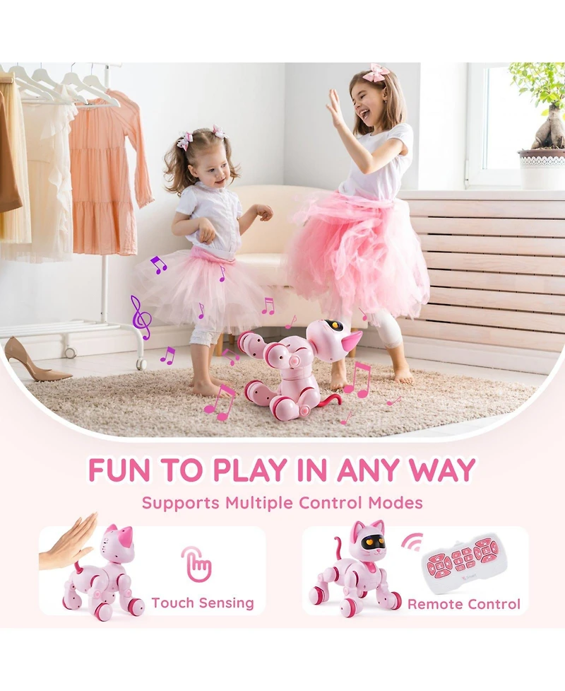 Sugift Programmable Rc Robot Cat with Touch Control & Interactive Movements