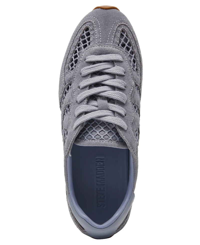 Steve Madden Women's Abbi-Mesh Lace-Up Sneakers